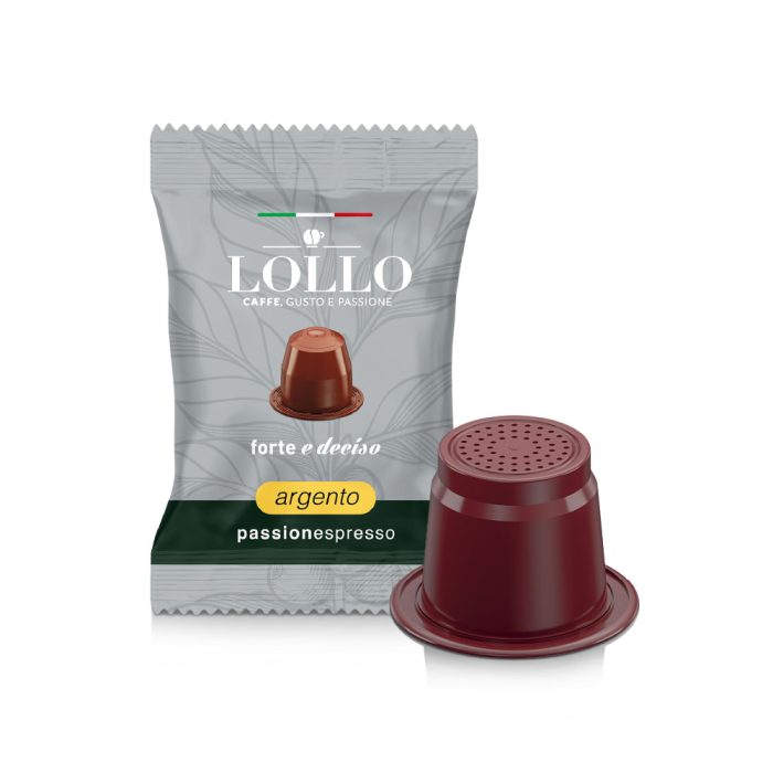 100 Capsule Compatibili Nespresso®* Lollo Caffè Miscela Argento Espresso - immagine 2