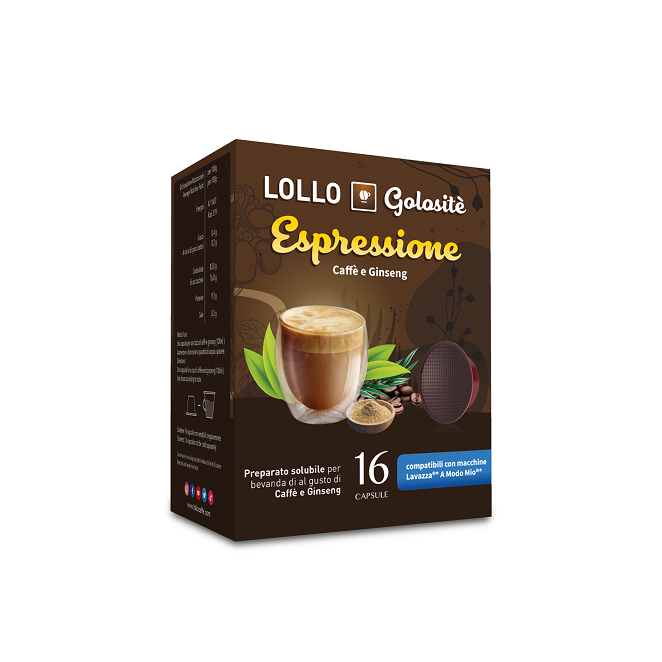 16 capsule Lollo Ginseng Dolce compatibile Lavazza a Modo Mio - La  Brasiliana del Caffè