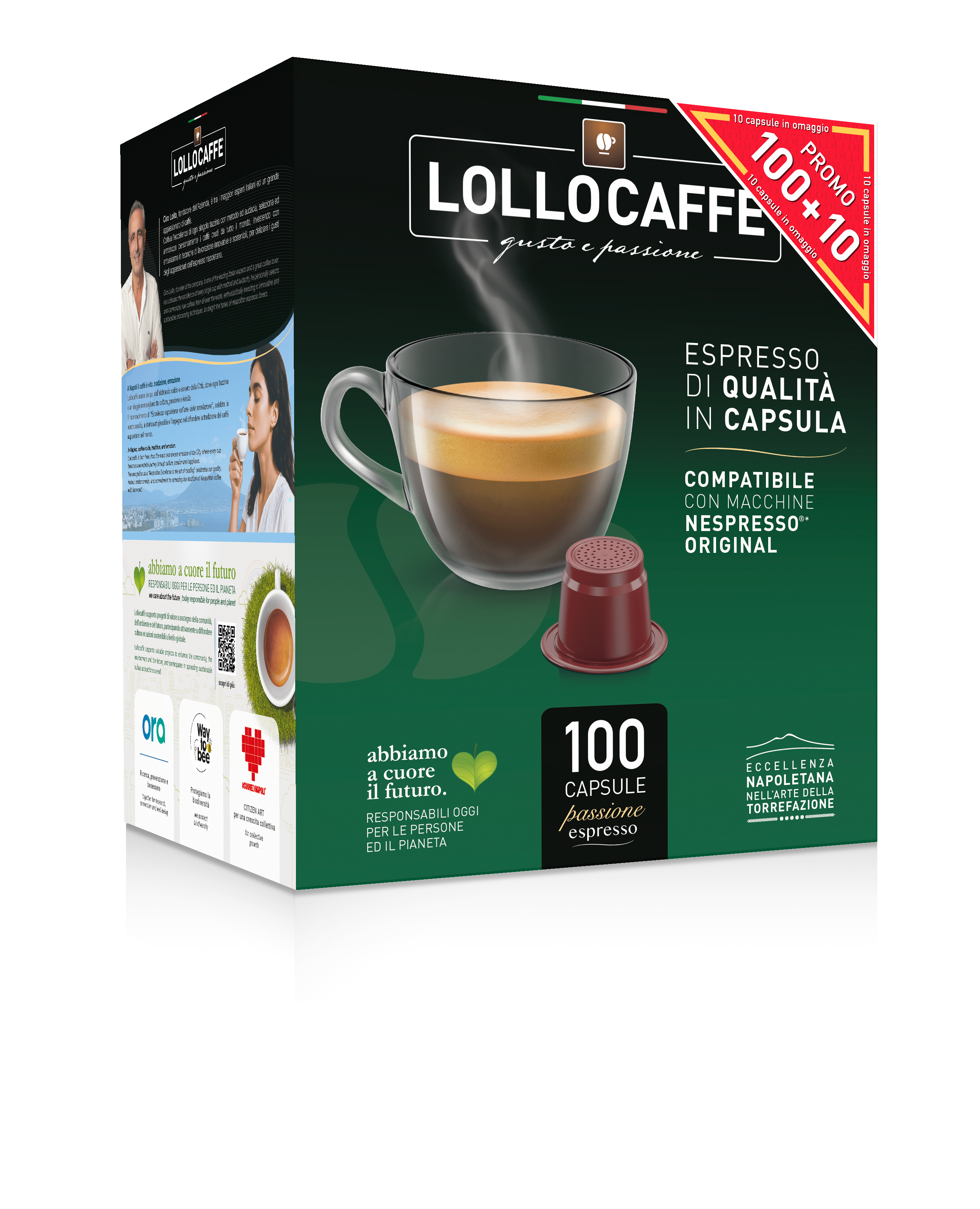 Lollo Box Capsule PassioNespresso* Miscela Oro 100 