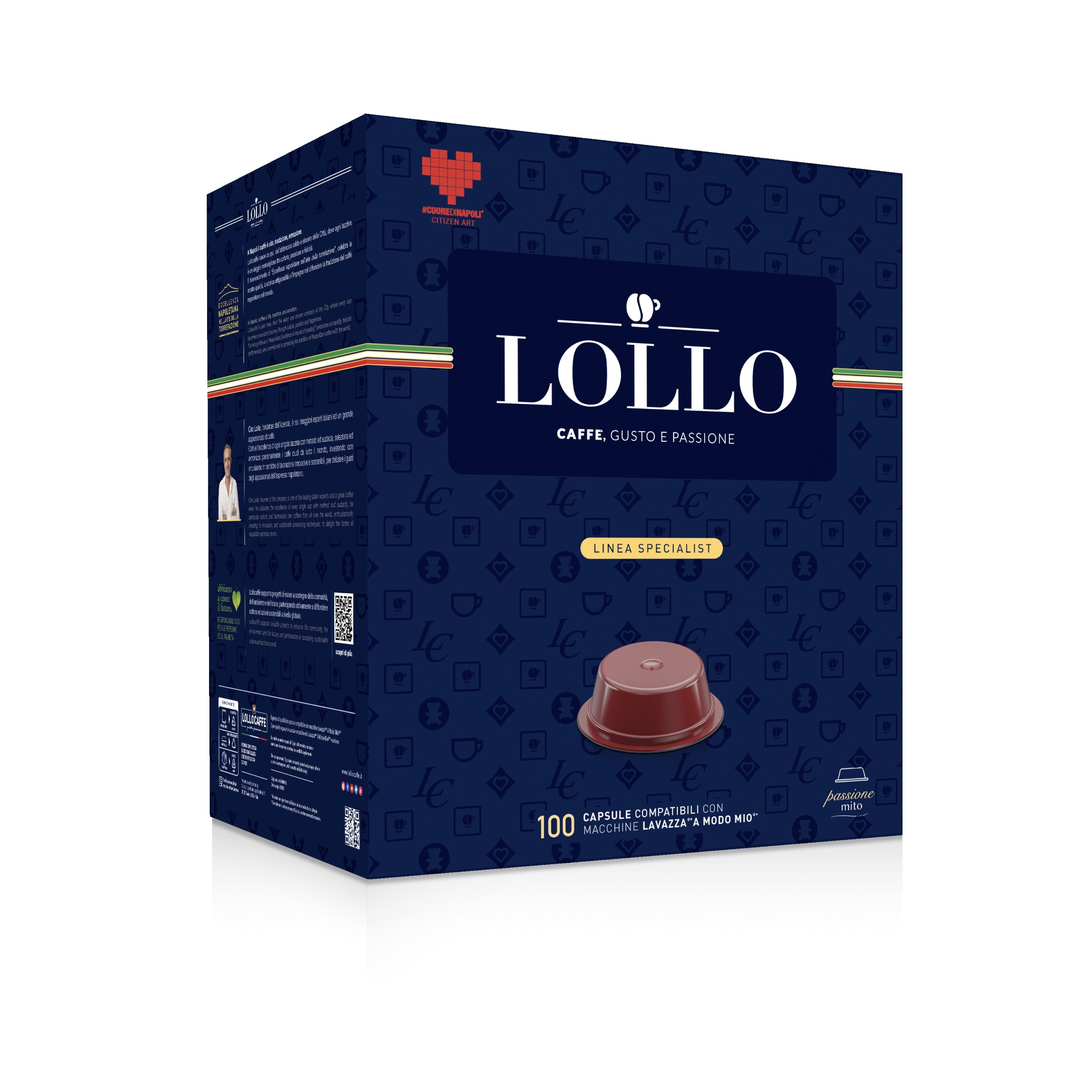 Lollo Box Capsule PassioneMito* Miscela Nera 100 