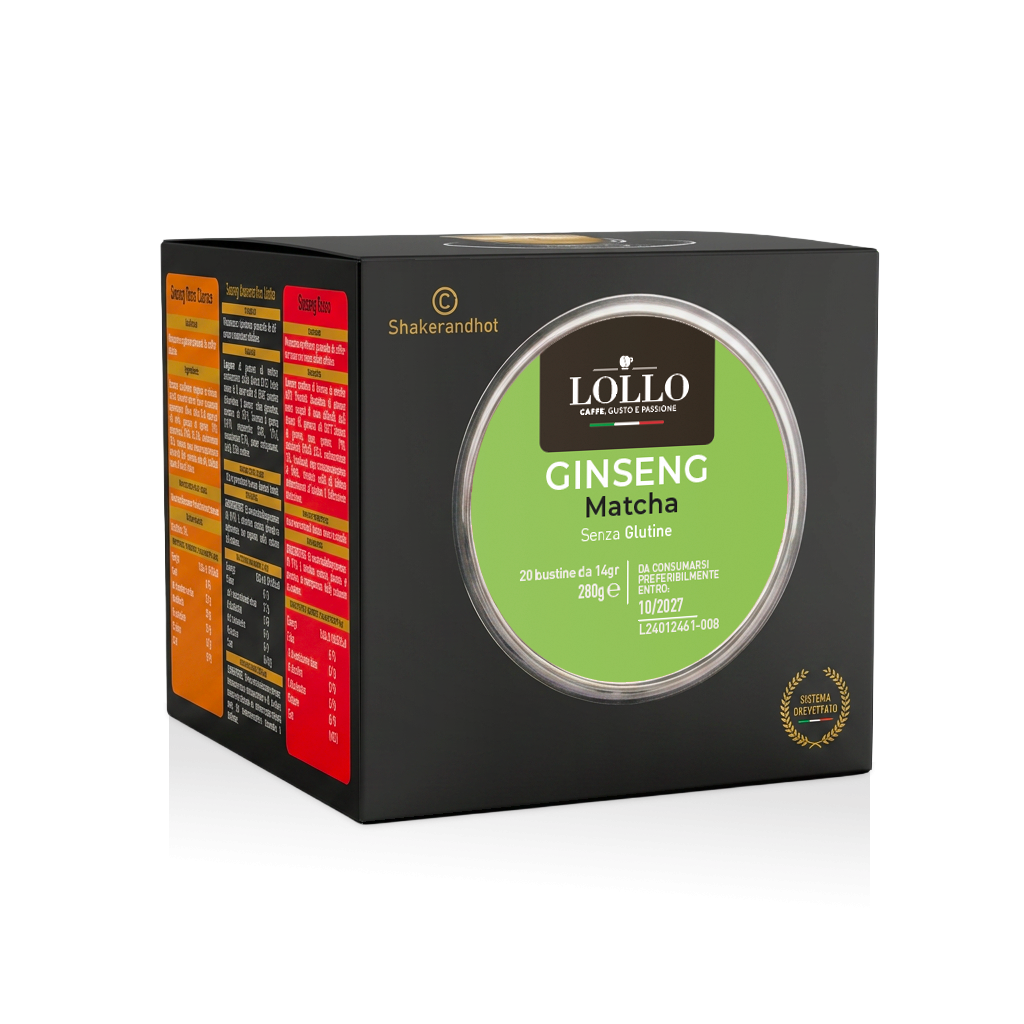 20 bustine di Ginseng Matcha per Lollo Shaker