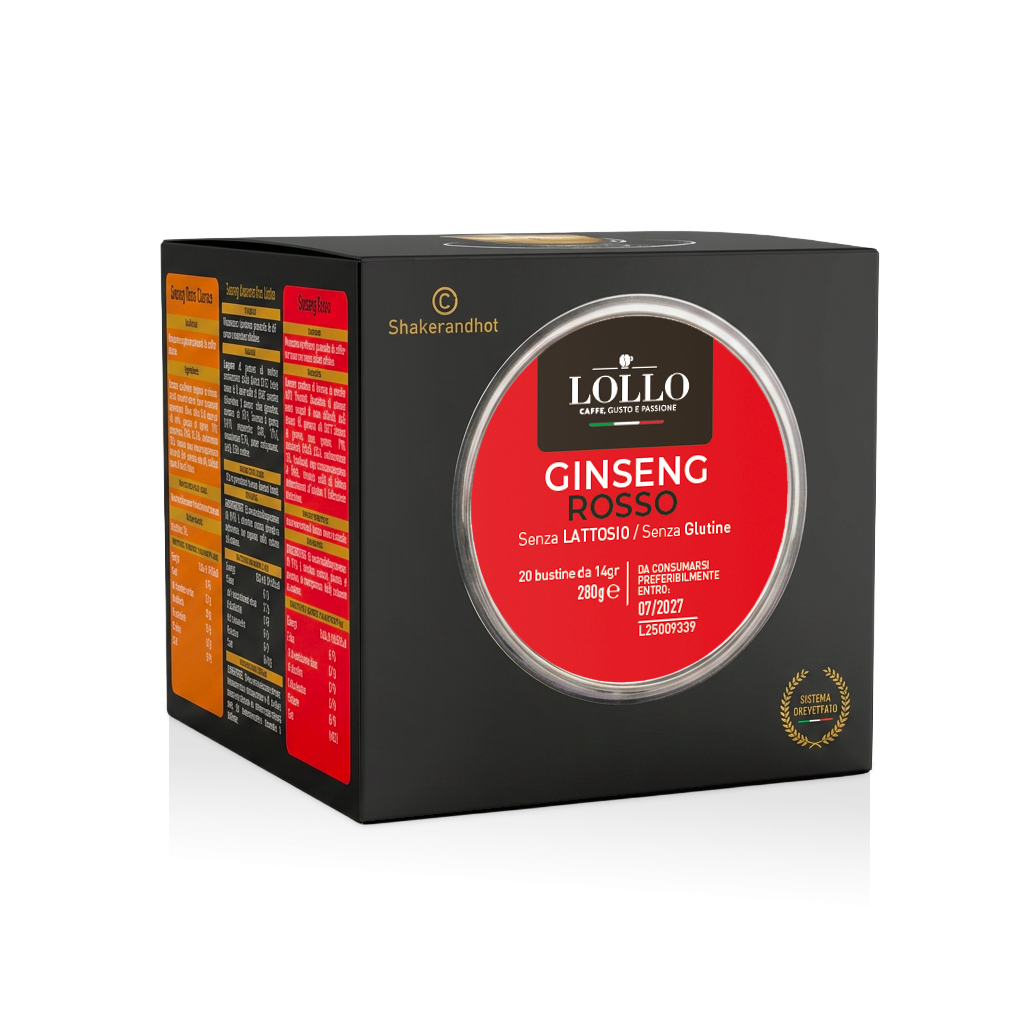 20 bustine di Ginseng Rosso per Lollo Shaker