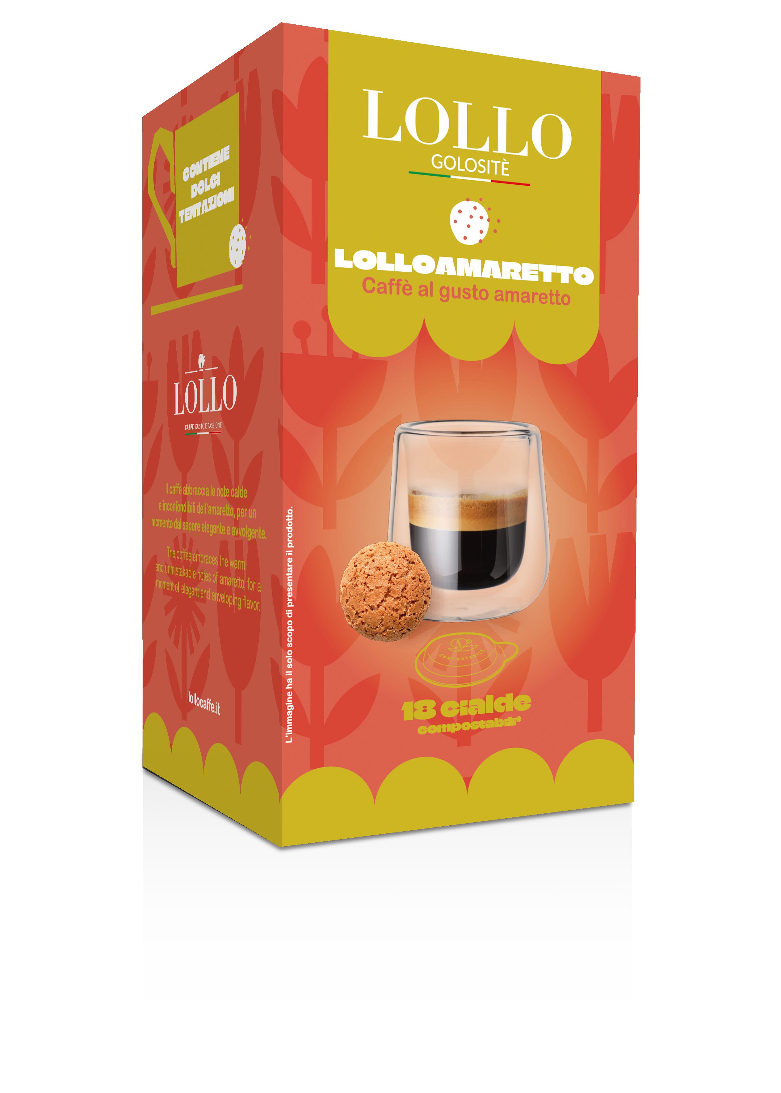 Golositè Cialda Lolloamaretto - Caffè al gusto amaretto 18pz