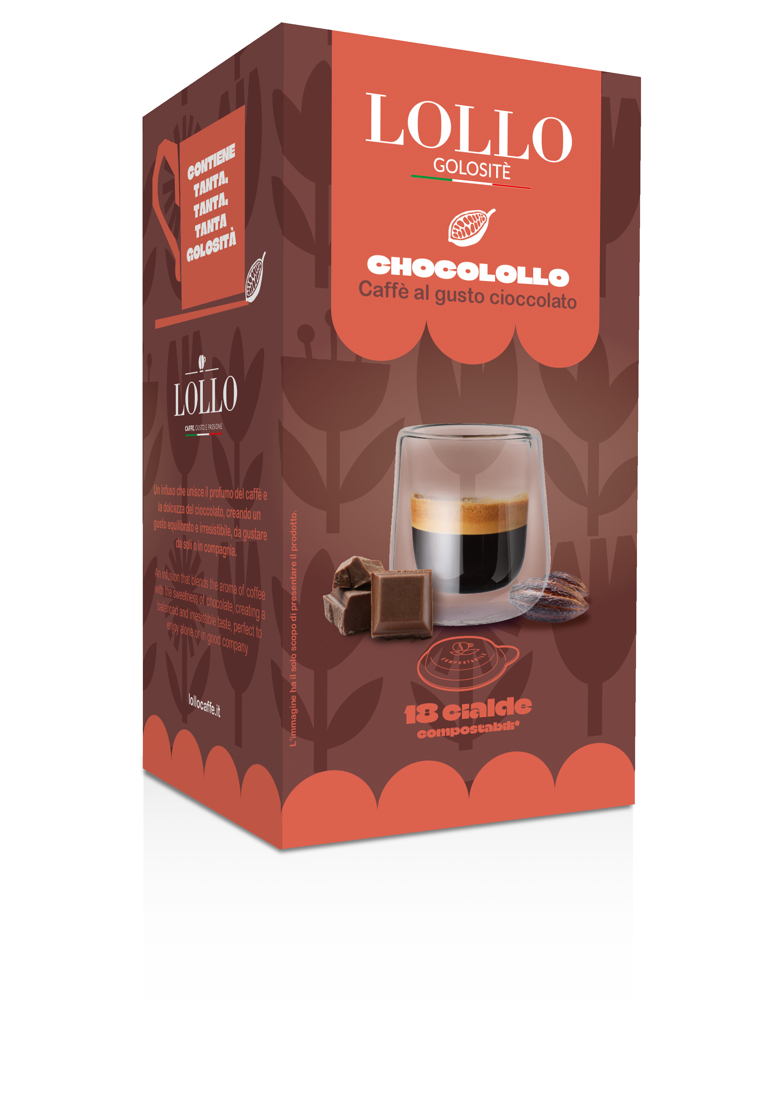 Golositè Cialda Chocolollo - Caffè al gusto cioccolato 18pz