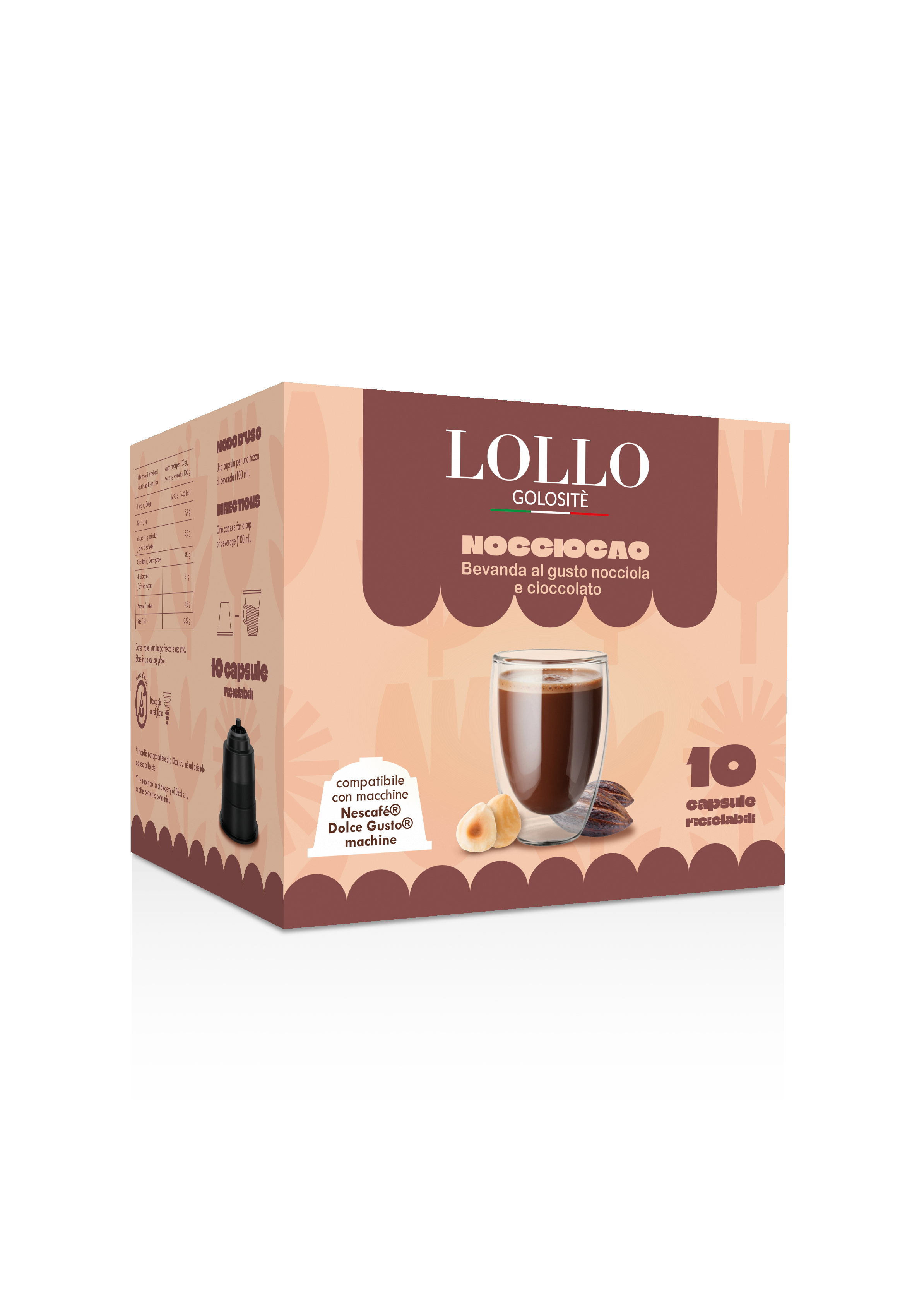 Golositè Dolce Gusto* Nocciocao - Bevanda al gusto nocciola e cioccolato 10pz