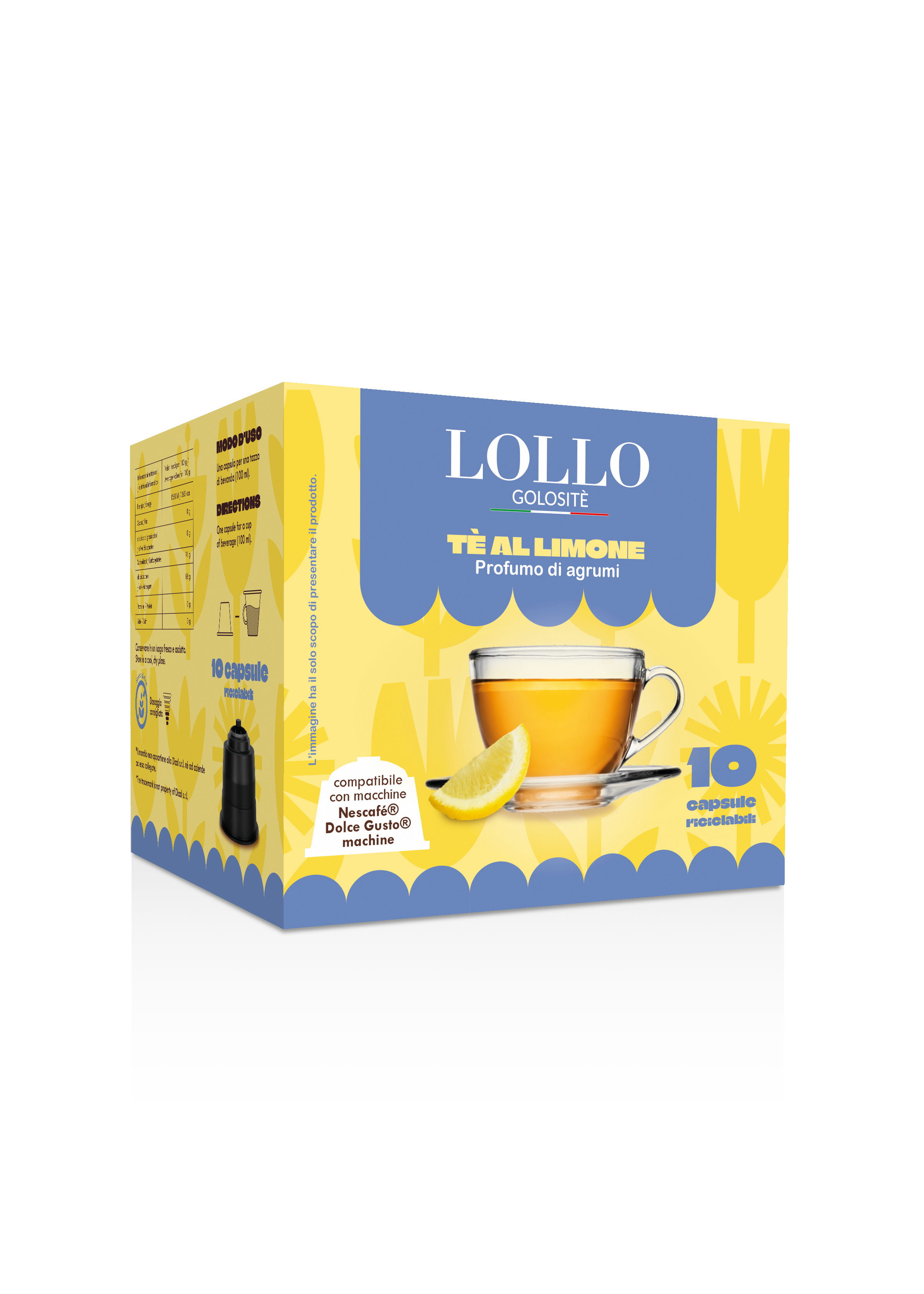 Golositè Dolce Gusto* Tè al Limone - Profumo di agrumi 10pz