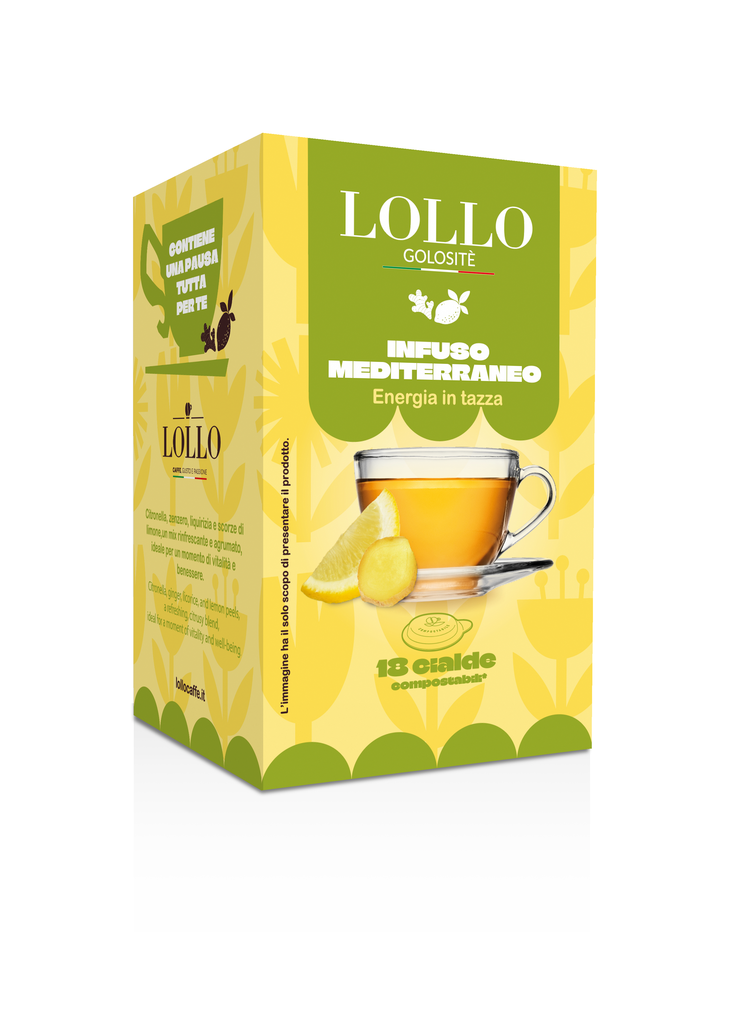 Golositè Cialda Infuso Mediterraneo - Energia in tazza 18pz