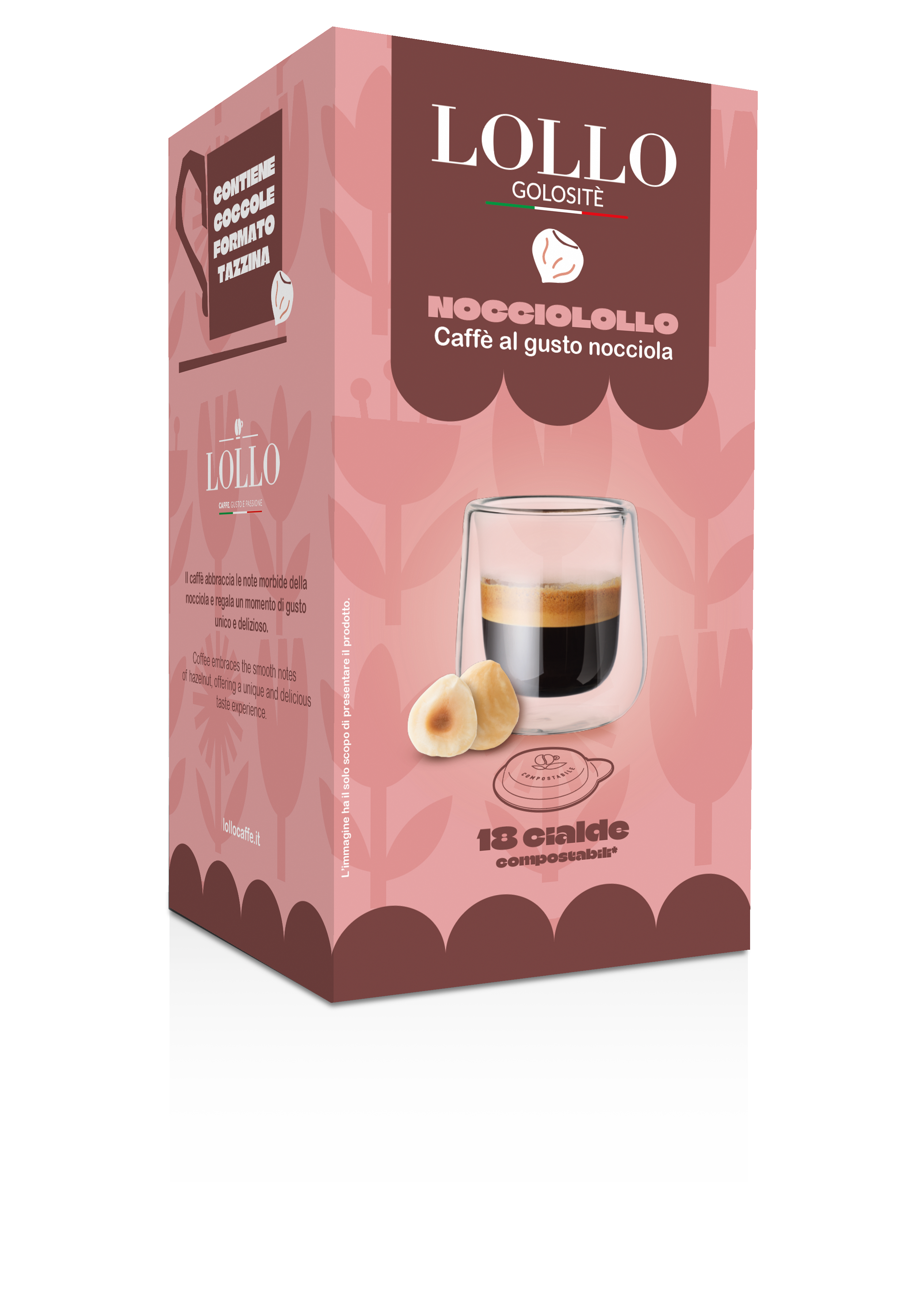 Golositè Cialda Nocciolollo - Caffè al gusto nocciola 18pz
