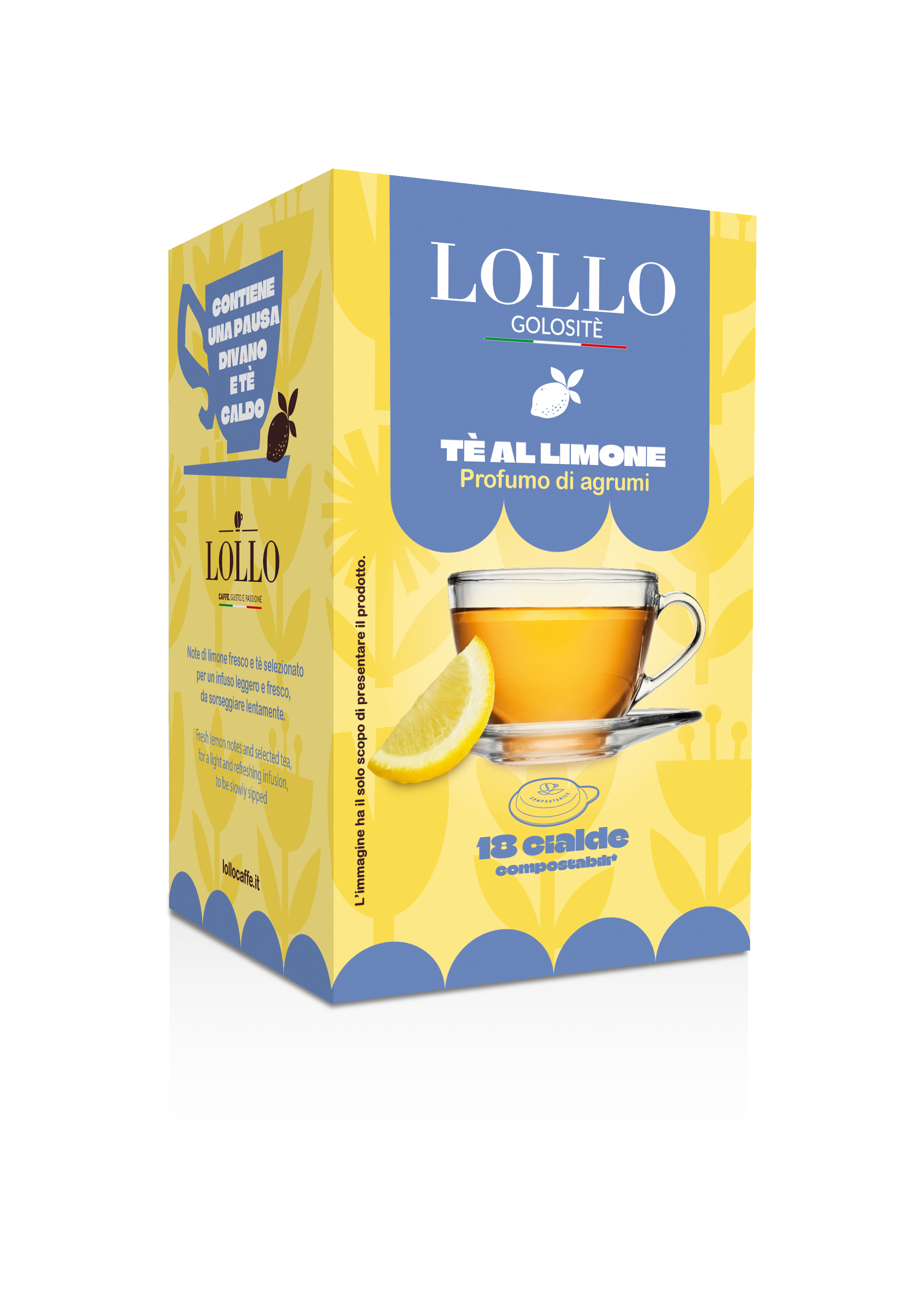 Golositè Cialda Tè al Limone - Profumo di agrumi 18pz