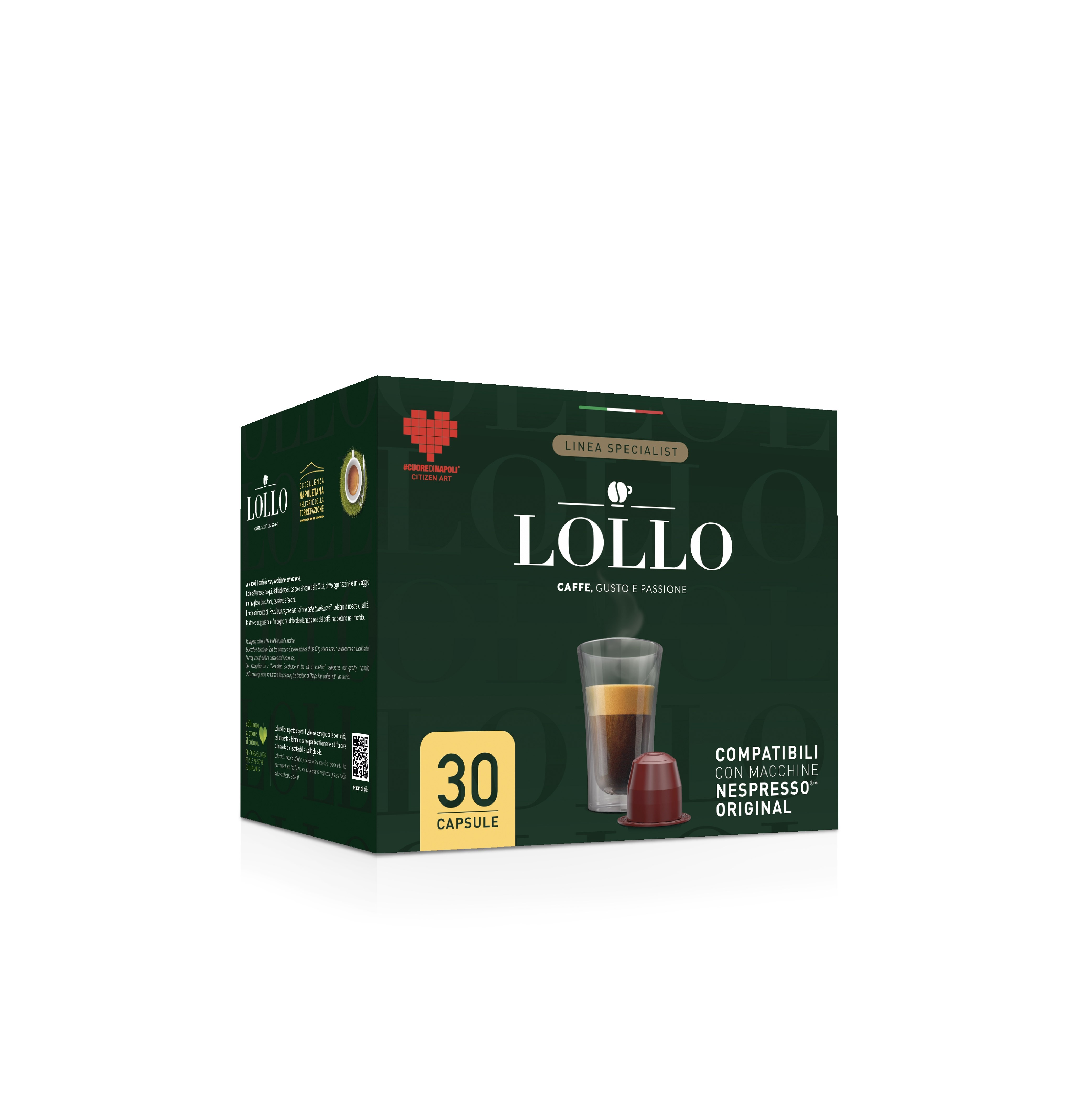 Lollo Box Capsule PassioNespresso* Miscela Oro 30